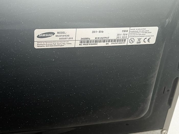 Samsung microwave