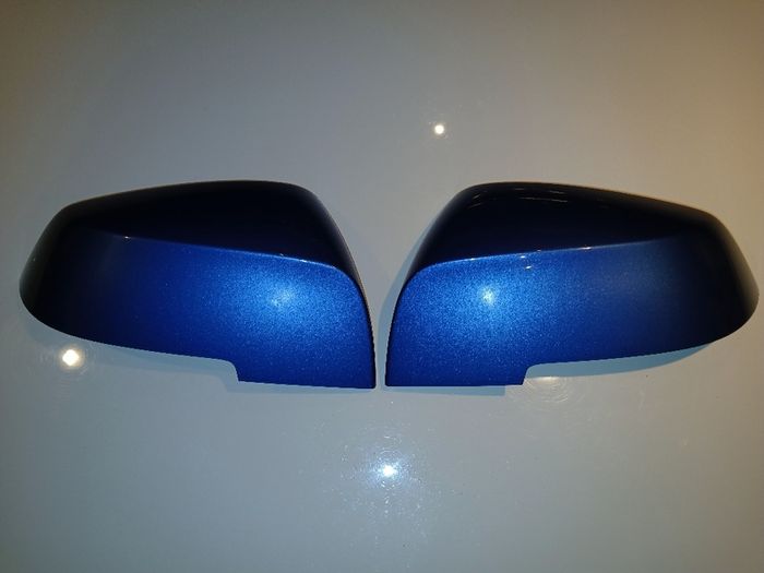 BMW estoril blue mirror caps/covers