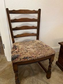 Vintage 3 chairs + 1 armchair
