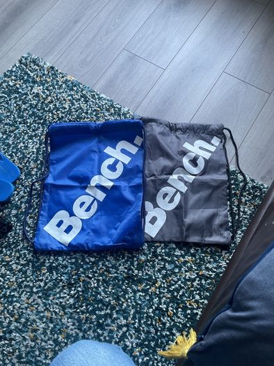 Two Bench Drawstring Bags