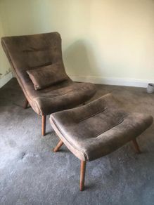 Armchair & Matching Footstool