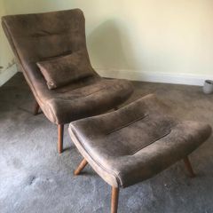 Armchair & Matching Footstool