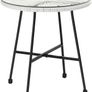 _Garden Furniture Set 3 Piece Garden Furniture Set Poly Rattan Lounge Set Glass Top Table 2 Chairs Indoor Outdoor Image 5