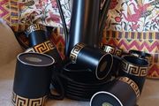 1960s Portmeirion/ Greek Key Black Coffee Set