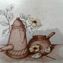Hand made vintage style tile teapot stand Image 3