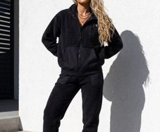 Reebok Sherpa Teddy Fleece Jacket Large Women