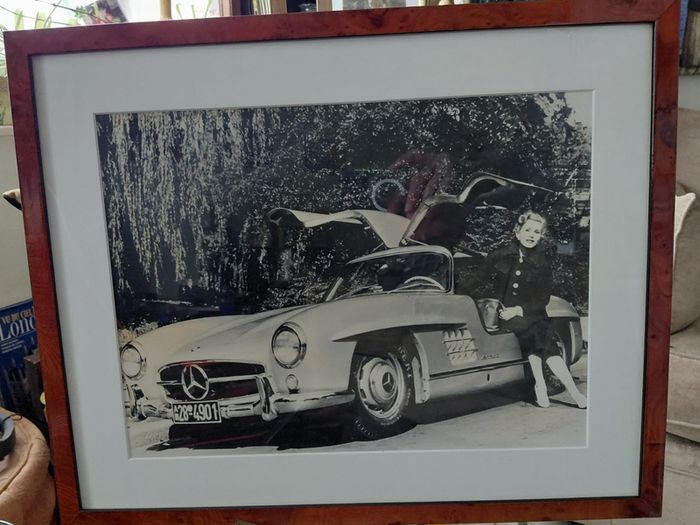 Zsa Zsa Gabor vintage framed original photo 53cm x 43cm