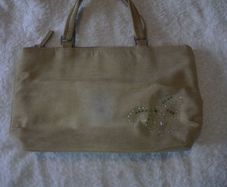 suede handbag