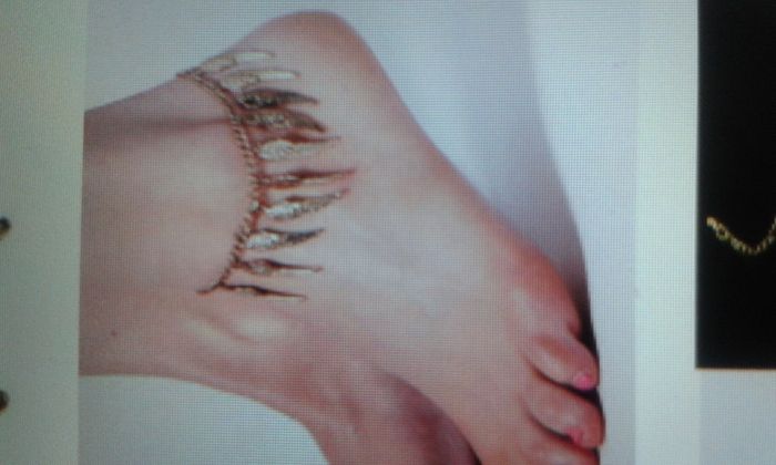New angle wings anklet bracelet.