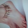 New angle wings anklet bracelet. Image 2