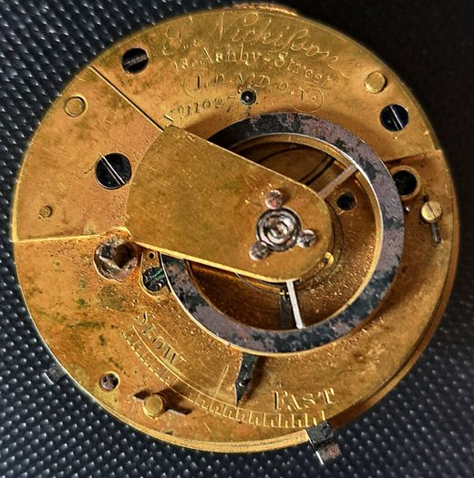 Verge Fusee Movement - John Nickilsen, London , 1810c
