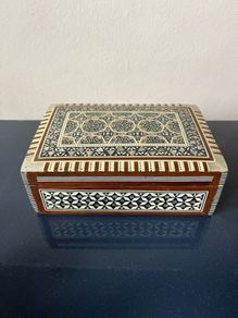Inlaid wooden box