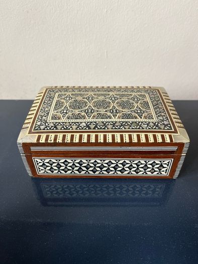 Inlaid wooden box