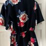 Navy Floral Blouse Image 2