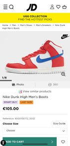 Nike men's Dunk high tops
