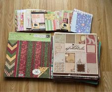 Huge Bundle of Design Paper, Craft Supplies, Card-making, Junk Journal