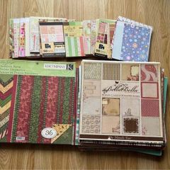 Huge Bundle of Design Paper, Craft Supplies, Card-making, Junk Journal