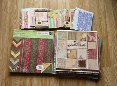 Huge Bundle of Design Paper, Craft Supplies, Card-making, Junk Journal