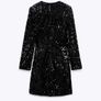 Zara Velvet Blazer Dress Image 4