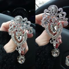 Big Crystal Diamante Brooch