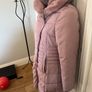 Ladie's Lilac Puffa Coat Image 3