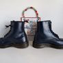 Dr Martens 1460 8 eye navy blue vintage england boots UK5 EU38 US7 Image 8