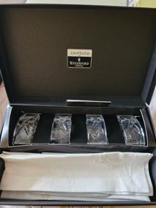 John Rocha Napkin Rings and Shot Glasses