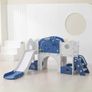 Children's Indoor Slide & Activity Playset - Pink & White Image 2