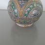 Vase Fes Blue & White With Silver Filigree Image 4