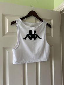 White oversize crop rop