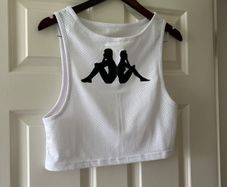 White oversize crop rop