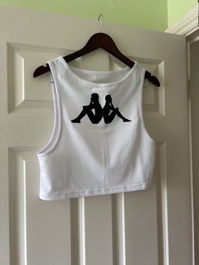 White oversize crop rop