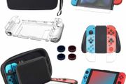 Case Compatible with Nintendo Switch,14 in 1 Case &amp; Accessories Kit ,Comes Carrying Case , Screen Protector, Joy-Con Controller Case, Thumb Grip Caps, Adjustable Stand, Portable Strap