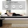 Double Mattress, 22CM Gel Memory Foam Pocket Sprung Mattresses with Breathable Soft Fabric for Cool Sleep, Mattresses Double for Pressure Relief, Medium Firm Mattress in a Box 135x190x22cm Image 6