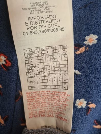 womens RIP CURL beach nomadic sun dress pacific blue floral pattern Size 12 medium  BRAND NEW BNWT