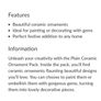 Plain Ceramic Christmas Ornament Pack Image 6