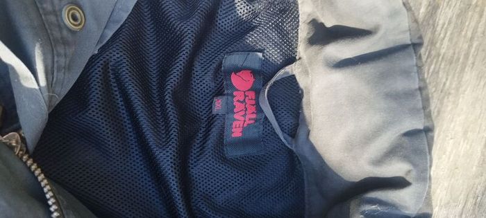 fjallraven xxl  waxed cotton jacket with hood