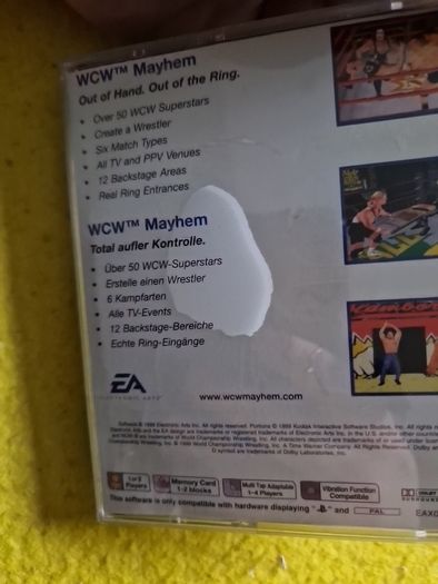 WF Mayhem PlayStation1 Ps1 PlayStation2 Ps2 games Original
