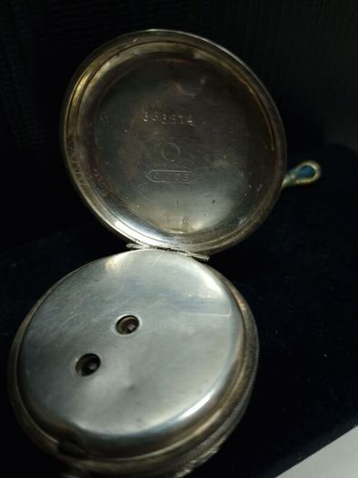 Vintage P.G. Graves Sheffield pocket watch, 935 silver case, with key