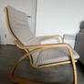 Ikea POANG rocking chair - oak veneer, kinsa light beige Image 2