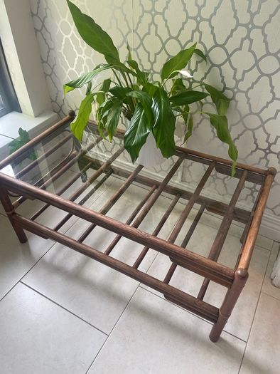 Mid Century bamboo coffee table