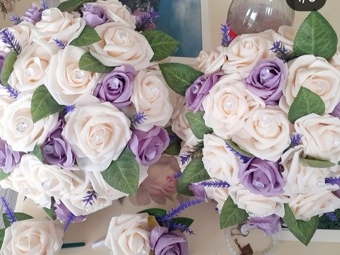 Artificial wedding bouquets