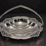 Vintage Silver-Plated Serving Basket Image 3