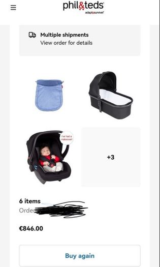 Phil&Teds Car seat - like New condition