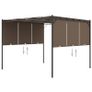 Garden Gazebo with Side Curtain 3x3x2.25 m Taupe Image 5