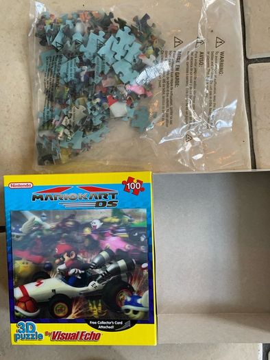 Nintendo DS Mariocart 3D Puzzle