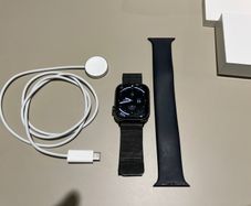 apple watch 7 stainless steel with steel milanese loop