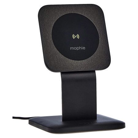 Mophie Wireless Qi Charging Stand 15W snap+ with 15W UK USB C Plug - Black, New