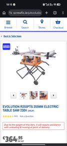 table saw evolution
