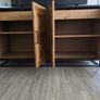 Oak cabinet with oak coffee table Image 2